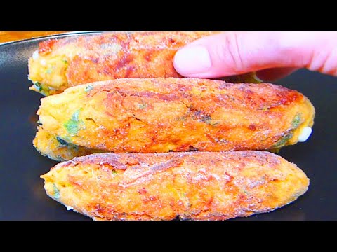 Видео: Кабачки с овсянкой вкуснее мяса! Здорово и невероятно вкусно! Все смешал и на СКОВОРОДУ!