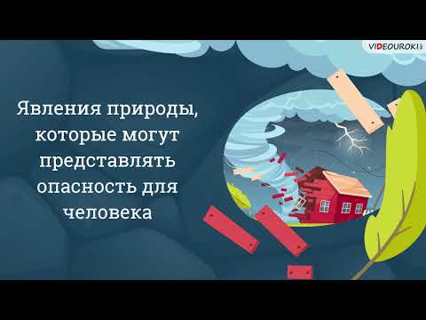 Видео: Видеоурок для начальных классов «Явления природы, которые могут представлять опасность для человека»