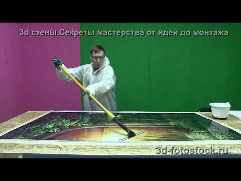 Видео: Изготовление панели, наклейка изображения, заливка полимера и окончательная сборка 3d на две стены.