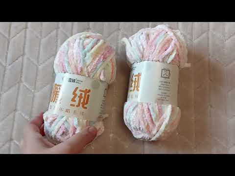 Видео: Плюшевая пряжа с Aliexpress и детский плед Baby blanket