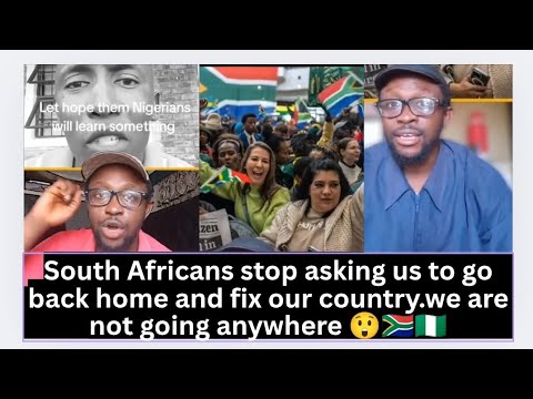Видео: Это прекрасно: посмотрите, как южноафриканцы подталкивают нигерийцев вернуться домой и наладить с...