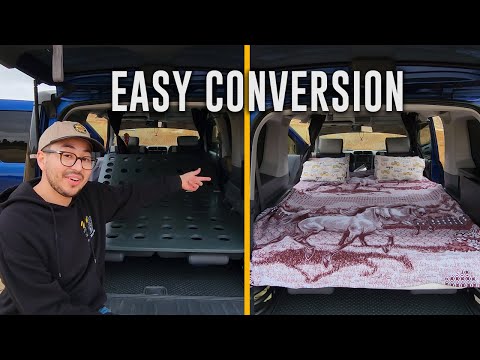 Видео: Платформа Honda Element | Мгновенный режим кровати для двоих