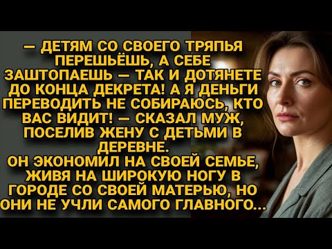 Видео: Муж поселил жену с детьми в деревне и экономил на них, но не учёл самого главного...