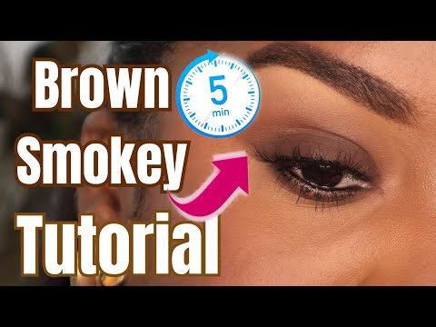 Видео: Это самый простой урок по макияжу коричневых смоки-айс! | Урок по теням для начинающих