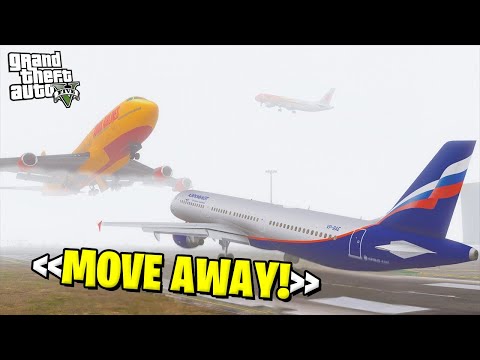 Видео: НУЛЕВАЯ ВИДИМОСТЬ! ЖУТКАЯ АВИАКАТАСТРОФА в АЭРОПОРТУ! - GTA 5 Моды