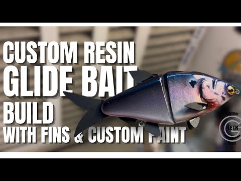 Видео: Индивидуальная сборка приманки из смоляного скольжения | Добавлены плавники и индивидуальная покр...