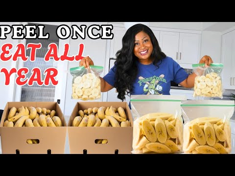 Видео: Никогда не замораживайте плантаны напрямую. Сделайте это, чтобы сохранить их свежими на несколько...