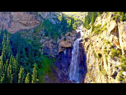 Видео: Мега красивое ущелье с водопадами и озёрами Барскоон. 7 серия