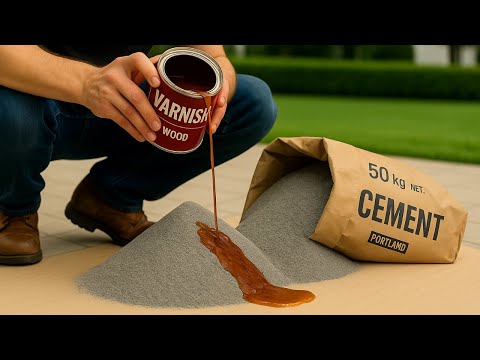 Видео: Смешайте ЦЕМЕНТ с ЛАКОМ и откройте НЕВЕРОЯТНЫЙ СЕКРЕТ! 😱