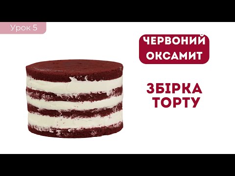 Видео: Збірка торта + вершковий крем | урок 5 | Червоний оксамит