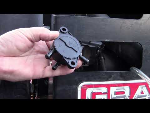 Видео: Проверка топливного насоса газонокосилки