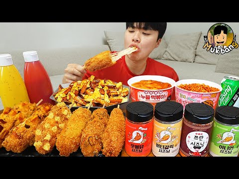 Видео: ASMR MUKBANG | Ттокбокки, острая лапша, сырная палочка рецепт ! принимать пищу