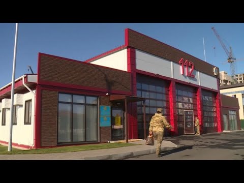 Видео: Пожарное депо по новой технологии построили в Астане
