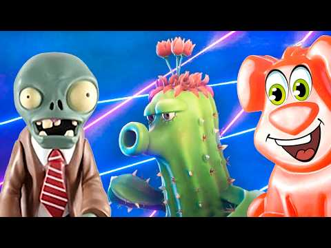 Видео: Кактус против зомби. Желейный Стасик играет в Plants vs Zombies.