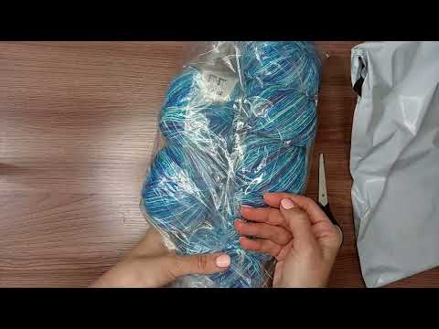 Видео: Получила пряжу. Покажу, что вяжу.