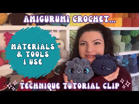Видео: Материалы и инструменты, которые я использую для вязания плюшевых игрушек 🧸 Отрывок из полного ру...