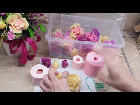 Видео: Мыловарение. Обзор моих любимых форм (РОЗЫ)