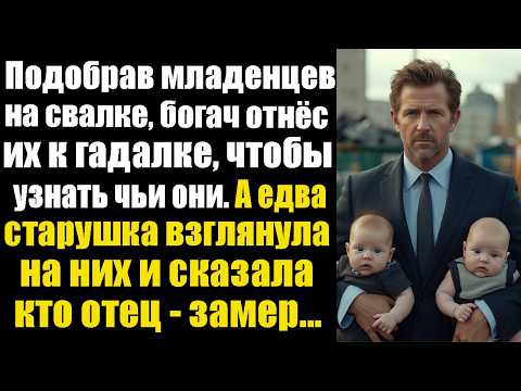 Видео: Подобрав младенцев на свалке, богач отнёс их к гадалке, чтобы узнать чьи они!  А едва старушка...