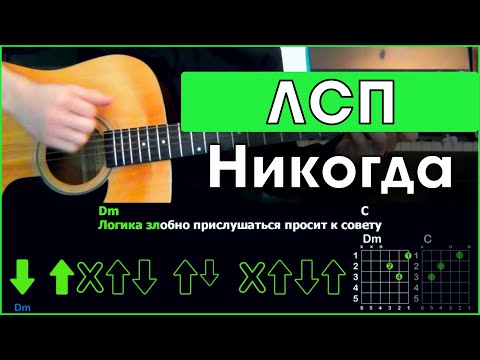 Видео: ЛСП - Никогда | Разбор песни на гитаре | Табы, аккорды и бой