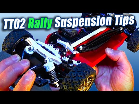 Видео: Как модифицировать подвеску Tamiya TT02 для ралли: Project TT02 Subaru WRC 2008