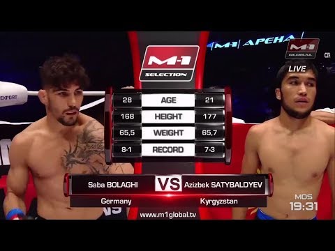 Видео: Саба Болаги vs Азиз Сатыбалдиев, M-1 Challenge 92