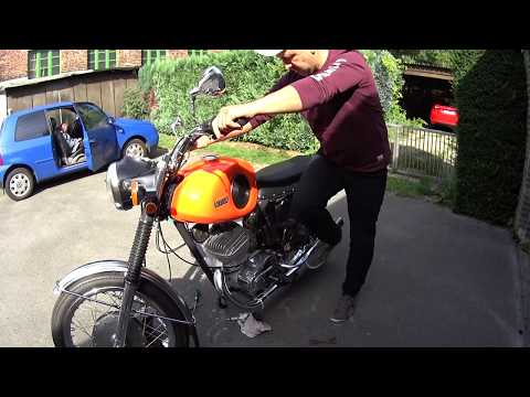 Видео: Иж Планета Спорт / Регулировка БЗС /