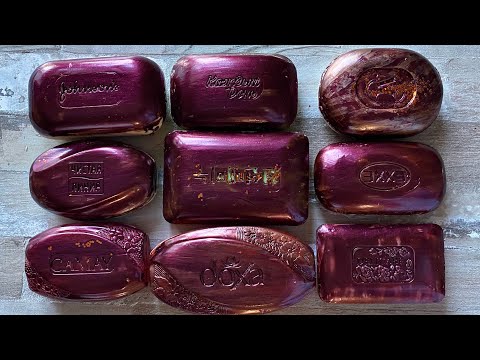 Видео: ASMR SOAP| Cutting colored soaр | Soap Carving| Резка крашенного мыла