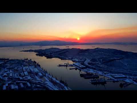 Видео: рассвет 26 марта снежная Находка