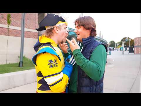 Видео: Фанаты Мичигана троллят штат Мичиган!