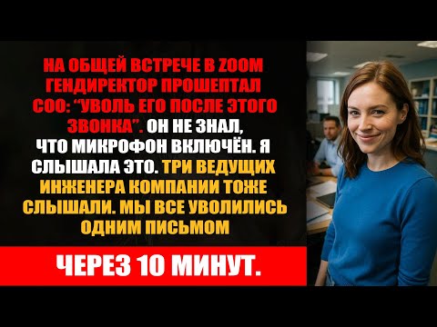 Видео: CEO прошептал: "Уволить её" в Zoom. Микрофон был включён. Её уход уничтожил всю компанию.