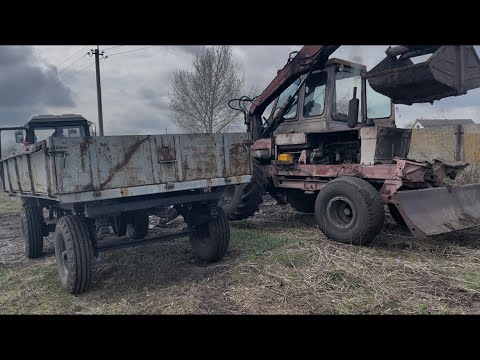 Видео: Вимираючий вид трактора «Карпатець» в роботі.