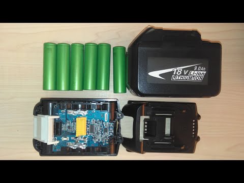 Видео: Сборка 18В аккумуляторной батареи из DIY набора с Алиэкспресс емкостью 8Ач