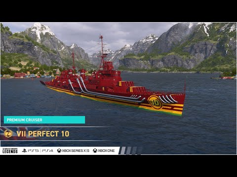 Видео: Крейсер Идеальная 10 в World Of Warships Legends