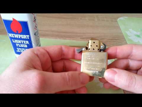 Видео: Как правильно заправить зажигалку Zippo