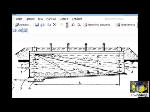 Видео: Отстойники  воды в УЗВ! Lagoons of water in RAS
