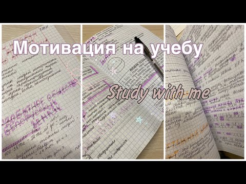 Видео: STUDY WITH ME #10 // мотивация на учебу // учись со мной // сати виз ми // стади виз ме