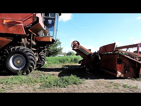 Видео: Ремонт Жатки и Наклонной камеры Комбайна Нива, Енисей