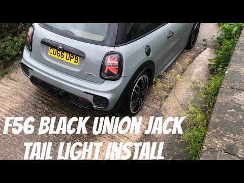 Видео: Mini Bitz - Установка задних фонарей Black Union Jack F56