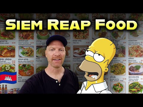 Видео: Лучшие рестораны и уличная еда в Сиемреапе 🇰🇭 Видеоблог о путешествиях в Камбоджу