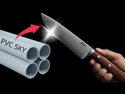 Видео: Заточите нож за 2 минуты с помощью ПВХ-трубы — вы пожалеете, что не узнали этого раньше