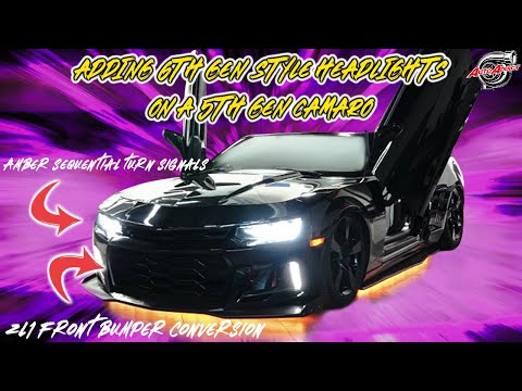 Видео: Установка светодиодных фар 6-го поколения на Camaro 2010–2015 годов | @AutoAddictUSA
