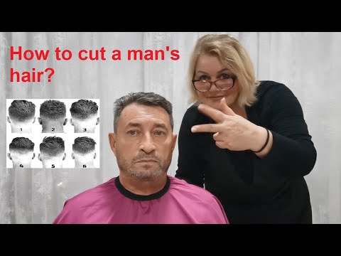 Видео: How to cut a man's hair. Мужская стрижка. Тушевка
