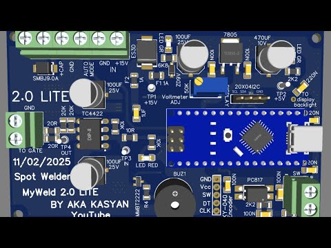 Видео: MyWeld 2.0 Lite – Аппарат для сварки аккумуляторов на Arduino