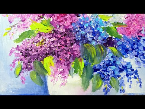 Видео: Как да нарисуваме Люляк с маслени или акрилни бои