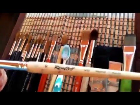 Видео: 001 Мои акварельные краски и  кисти.