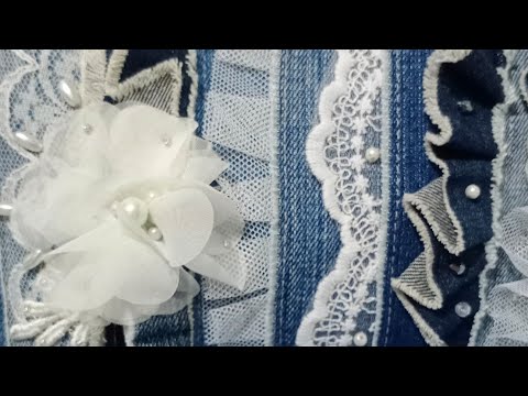 Видео: 👠косметичка из джинсовых полосок