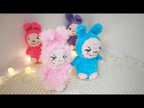 Видео: Лабубу вязаный брелок / LABUBU keychain - Мастер Класс
