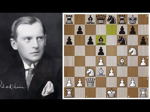 Видео: Александр Алехин учинил погром в 19 ходов в "Карлсбаде"! Шахматы.