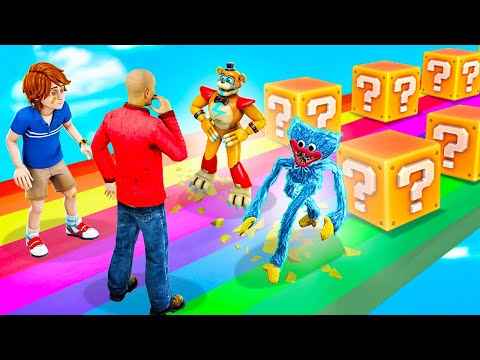 Видео: ЛАКИ БЛОКИ АНИМАТРОНИКИ ФНАФ 9 VS ЛАКИ БЛОКИ ХАГИ ВАГИ В ГАРРИС МОД FNAF 9 HUGGY WUGGY В Garry`s Mod