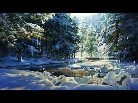 Видео: Зимние пейзажи художника Виктора Юшкевича